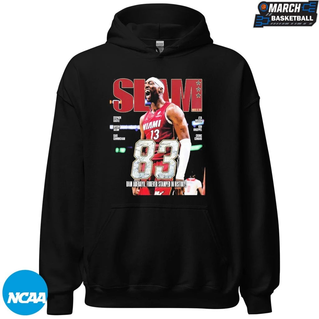 Bam Adebayo Miami Heat SLAM 261 83 Points Forever Stamped In History T-Shirts