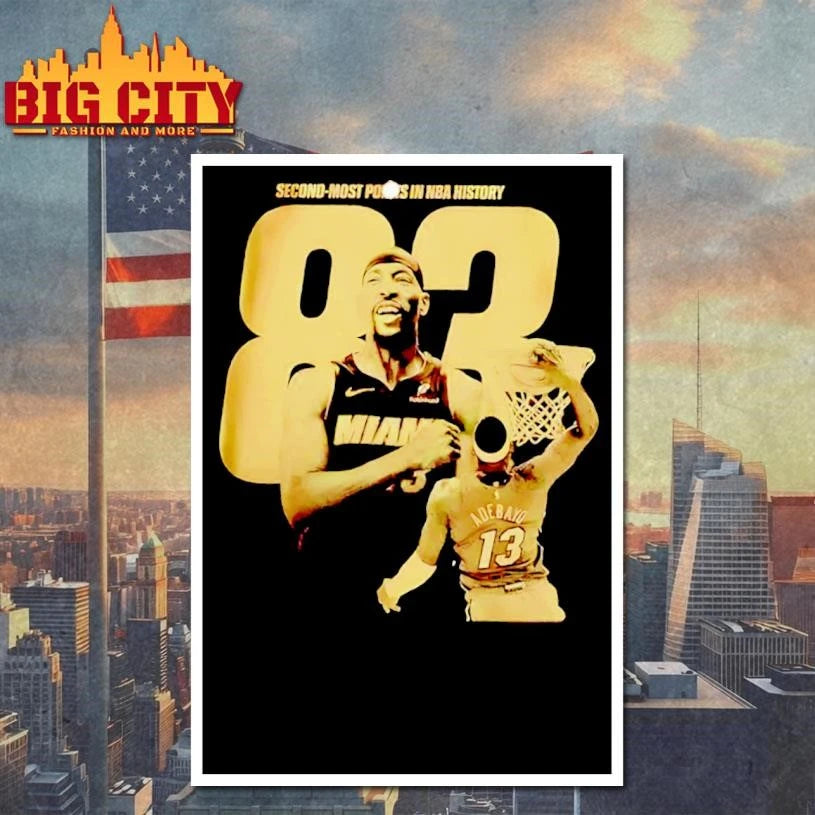 Bam Adebayo record 83 point second-most points in NBA history shirt