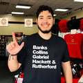 Banks Collins Gabriel Hackett and Rutherford shirt