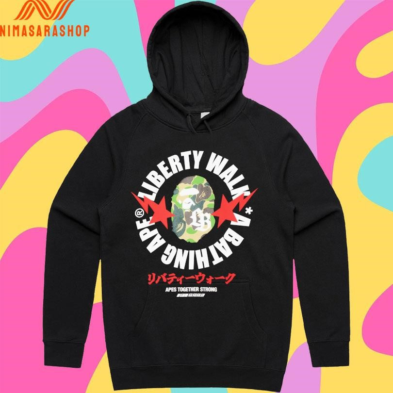 Bape X Liberty Walk A Bathing Ape Apes Together Strong Shirts