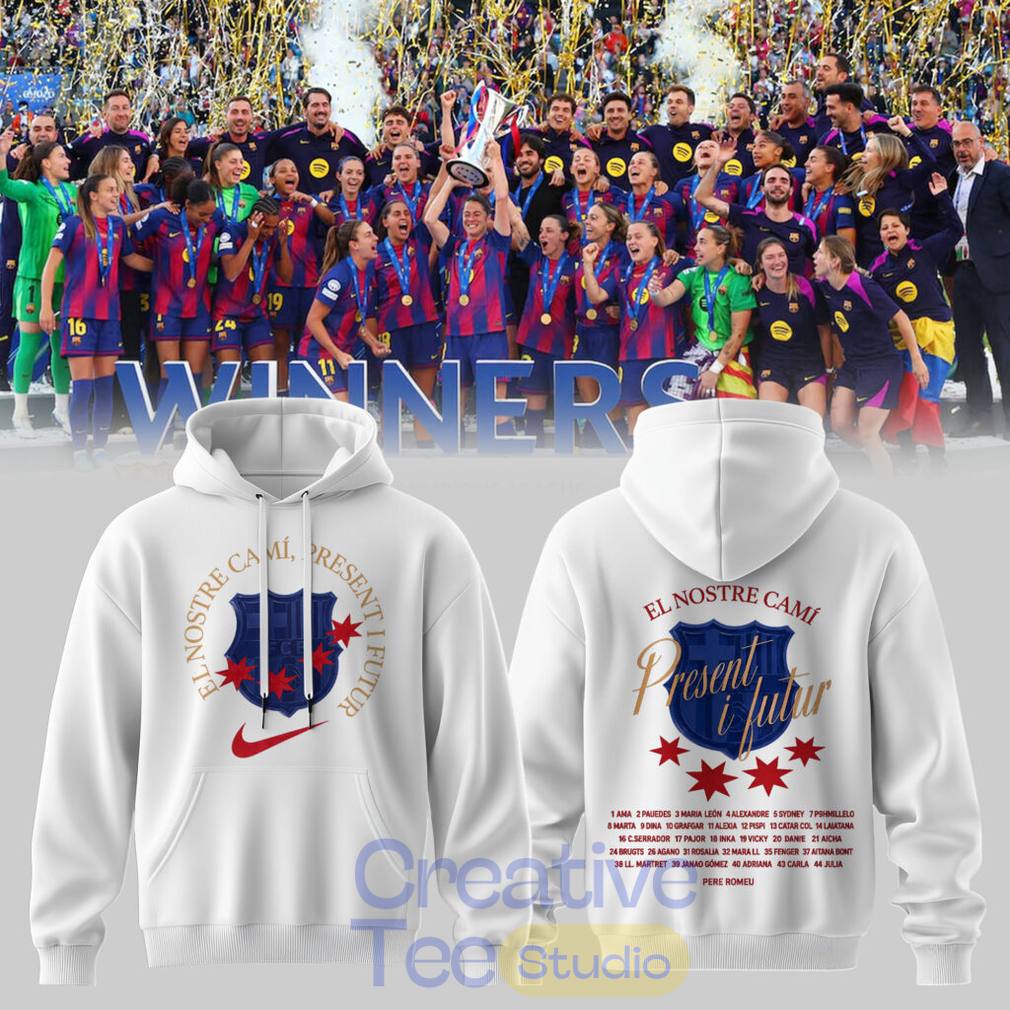 Barcelona Femení Champions League Campiones 2026 Special Tee Hoodie