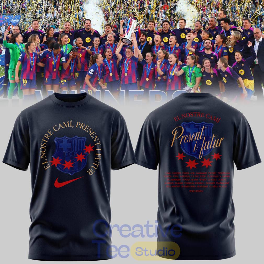 Barcelona Femení Champions League Campiones 2026 Special Tee Hoodie