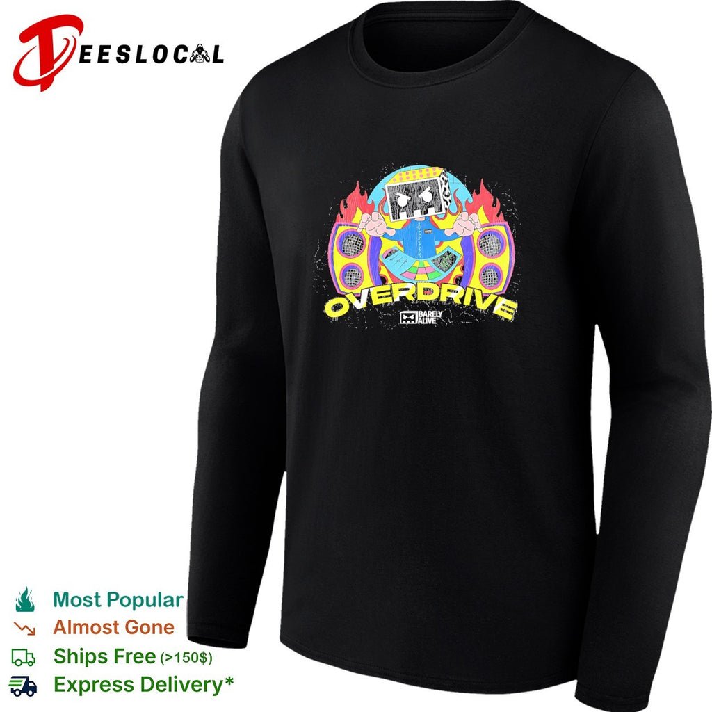 Barely Alive Overdrive DJ robotic head shirt