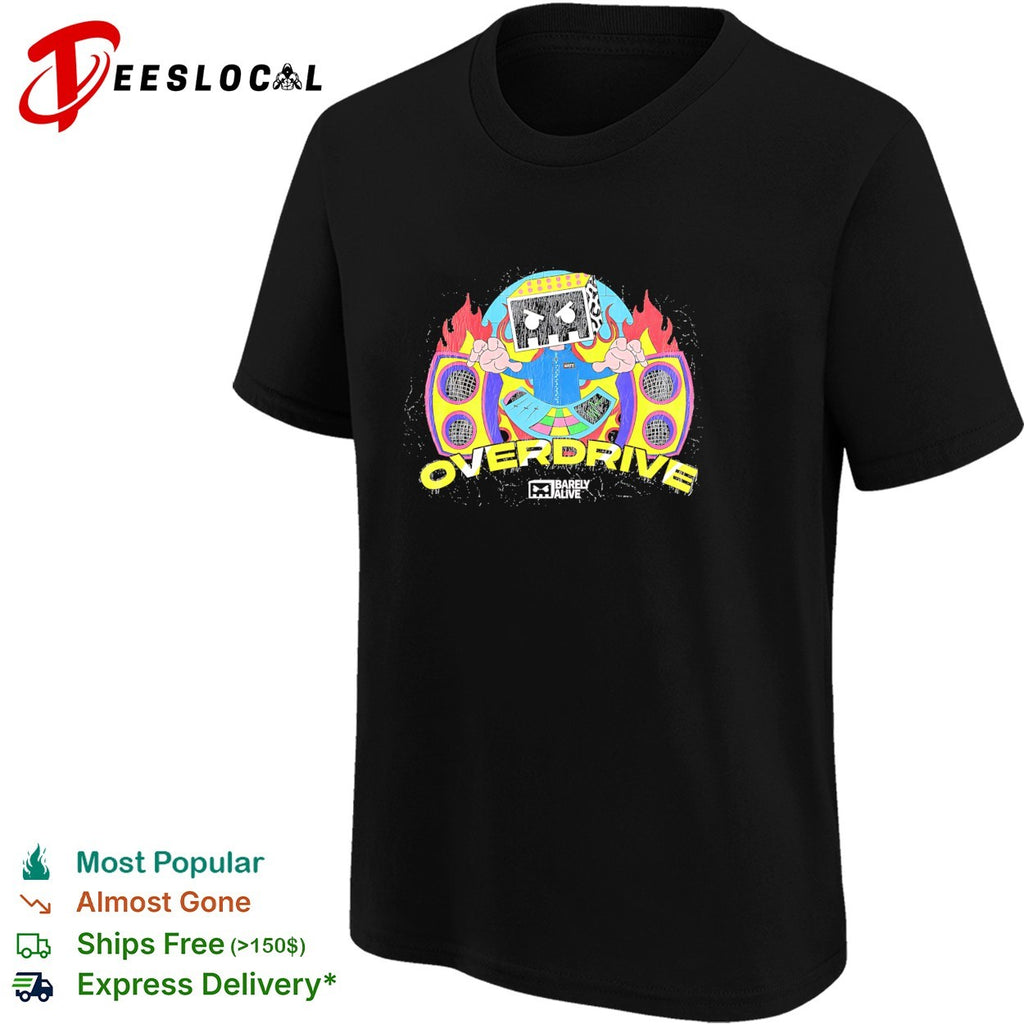 Barely Alive Overdrive DJ robotic head shirt