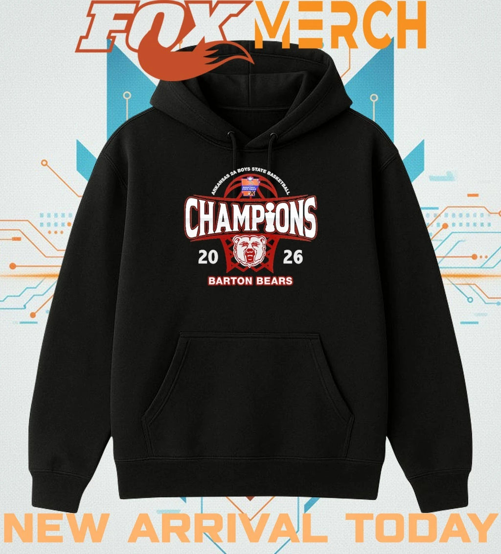 Barton Bears 2026 Arkansas 2A Boys State Basketball Champions t-shirt