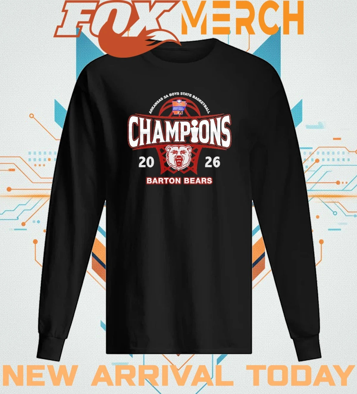 Barton Bears 2026 Arkansas 2A Boys State Basketball Champions t-shirt
