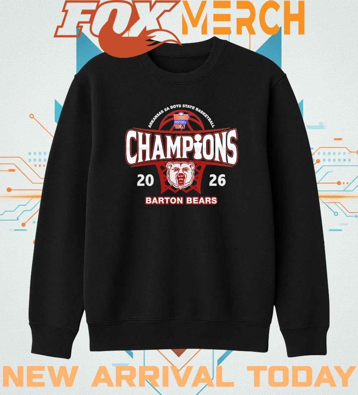 Barton Bears 2026 Arkansas 2A Boys State Basketball Champions t-shirt