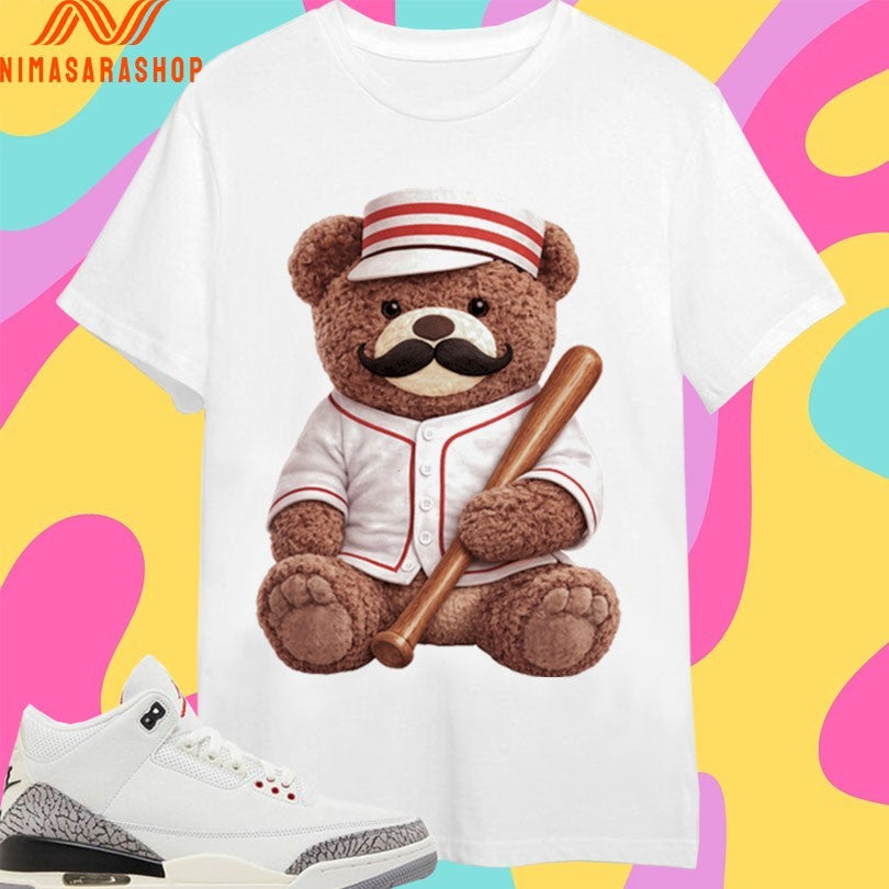 Baseball Bear Mustache Shirts