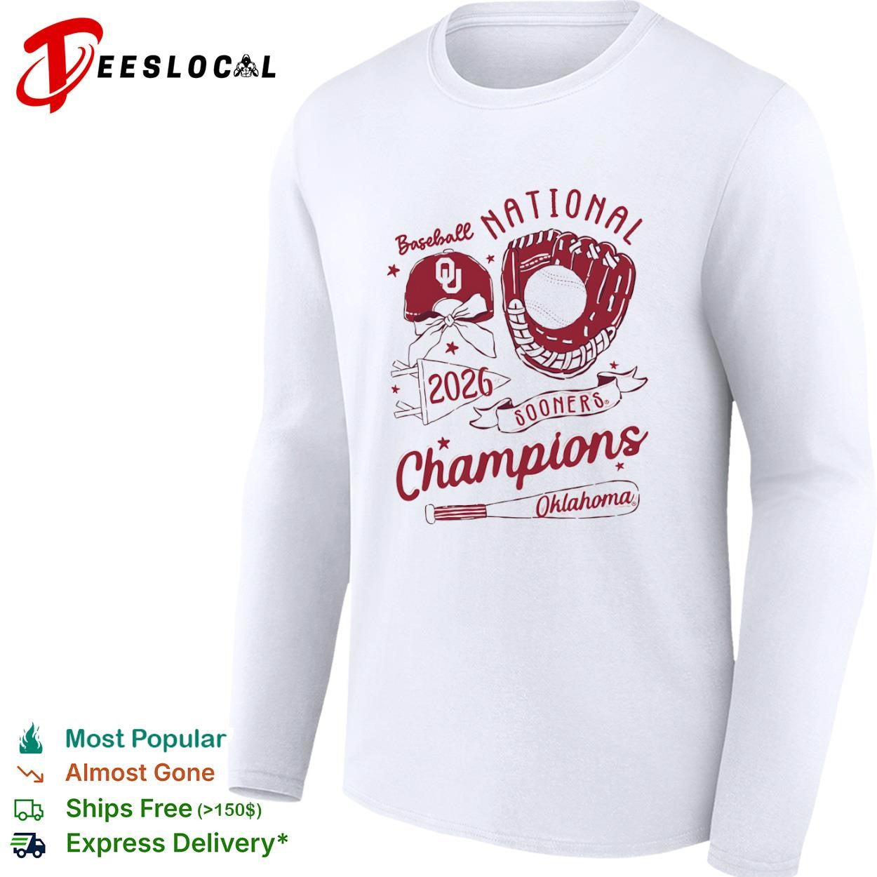 Baseball National 2026 Sooners Champions Oklahoma Sooners shirt