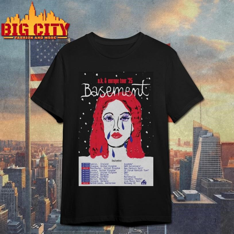 Basement UK &amp; Europe Tour Poster Tour 2025 Shirt