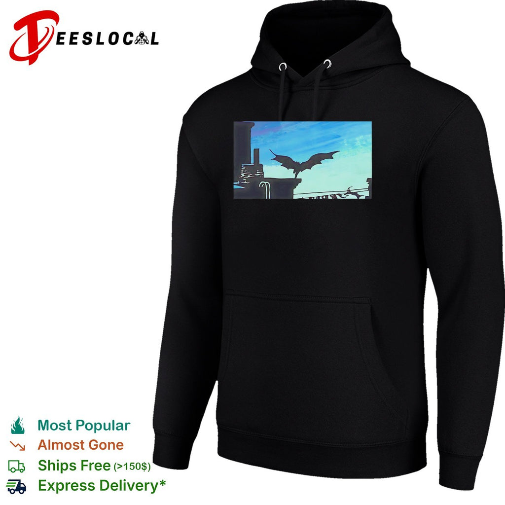 Batman Gotham City silhouette skyline comic book action hero night vigilante shirt