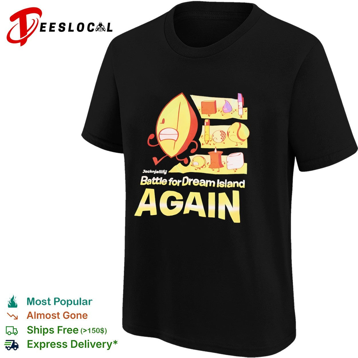Battle for Dream Island Again Leafy Blocky Teardrop Pen Pencil Golf Ball Tennis shirt