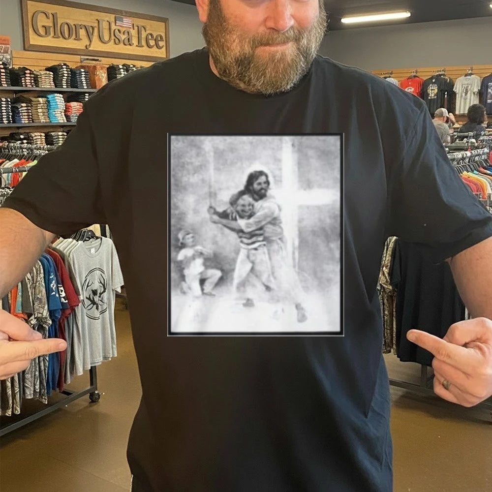 Be A Power Hitter With Jesus Shirt