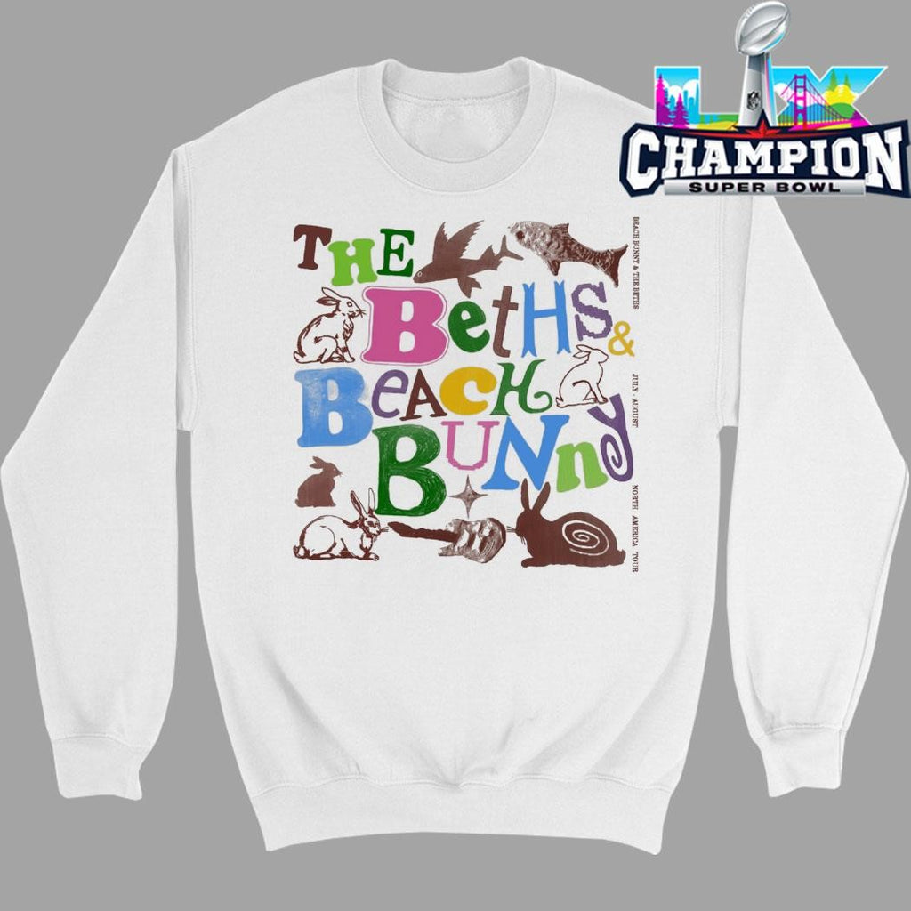 Beach Bunny X The Beths 2026 North America Tour Shirt