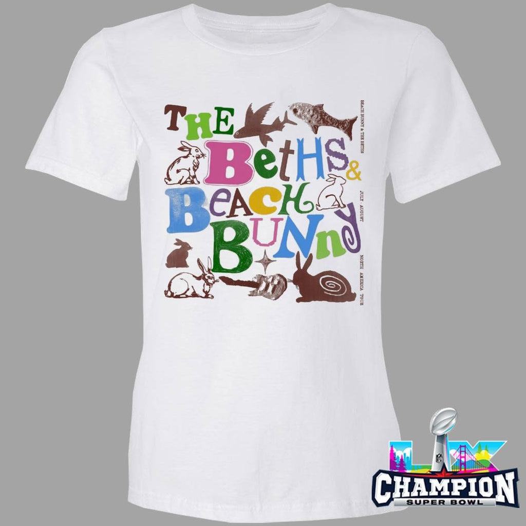 Beach Bunny X The Beths 2026 North America Tour Shirt