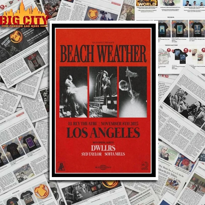 Beach Weather El Rey Theatre Los Angeles Poster shirt