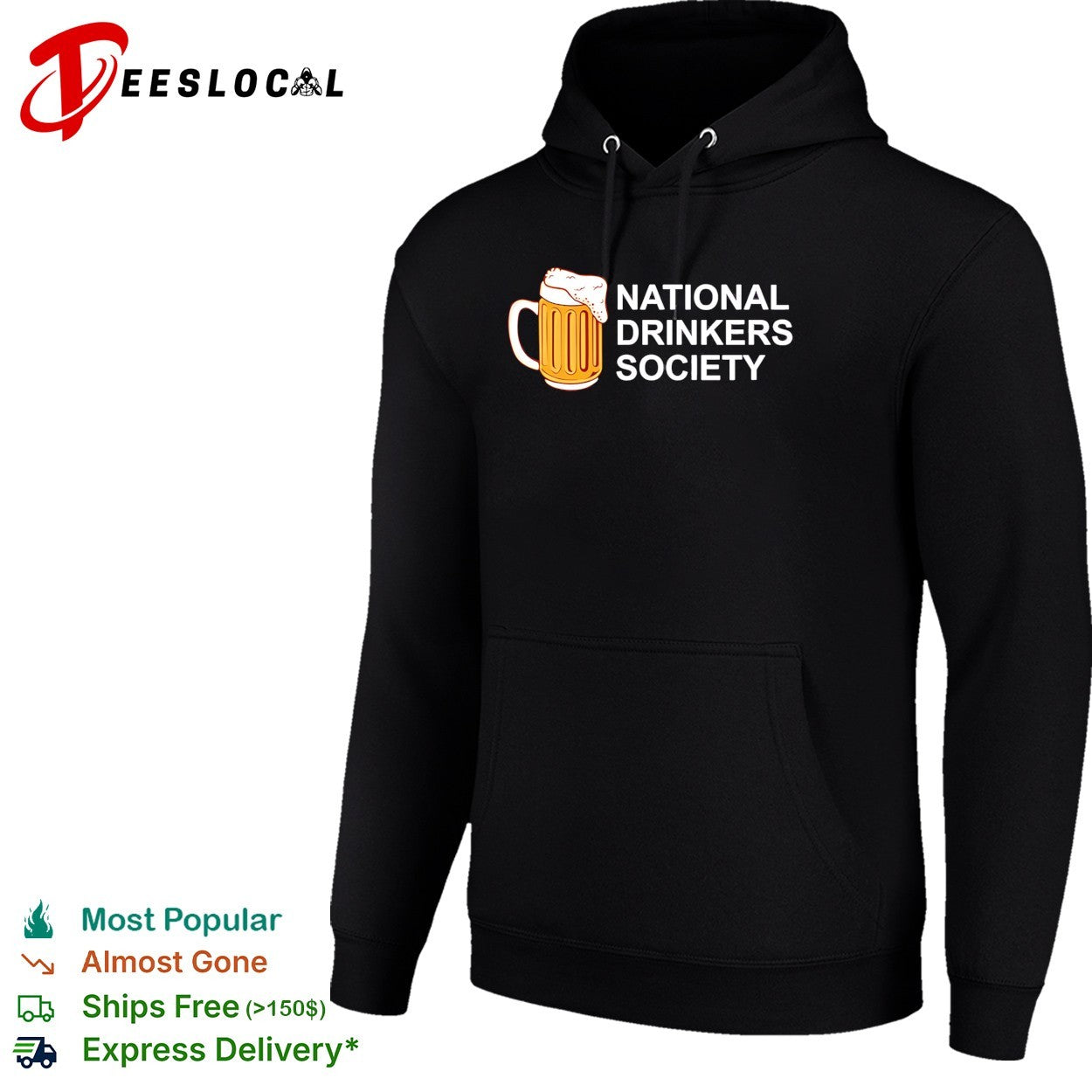 Beer mug national drinkers society funny shirt
