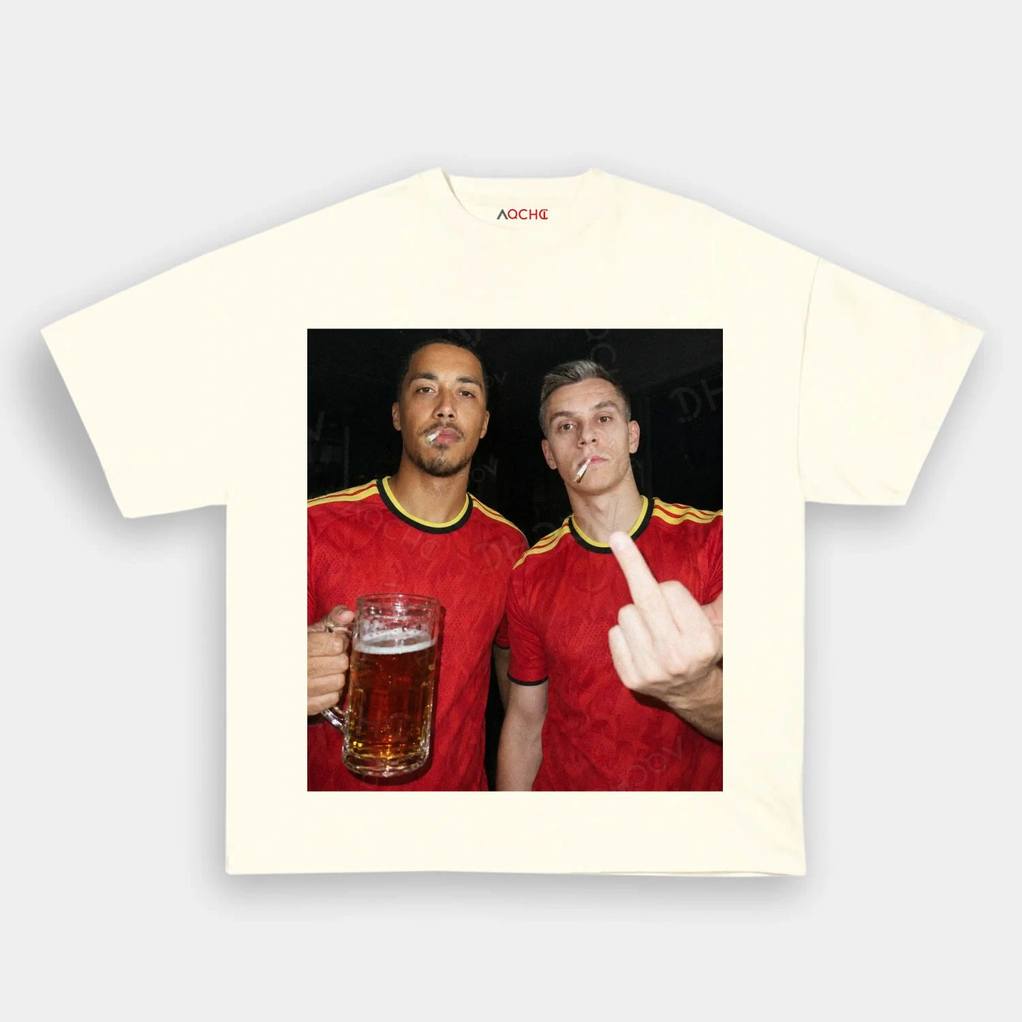 Belgium Football Team Trossard x Tielemans Drunk Smoke Shirt