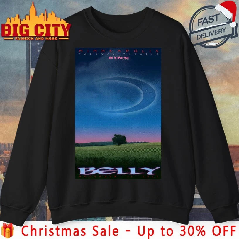 Belly Nov 11 2025 The Parkway Theater in Minneapolis MN Poster shirt