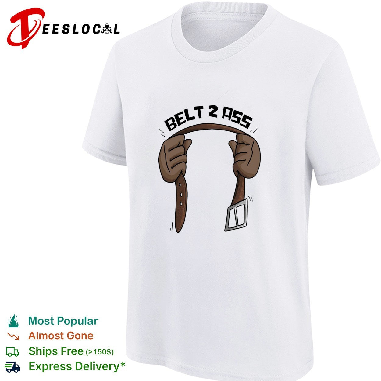 Belt 2 ass hands holding belt shirt