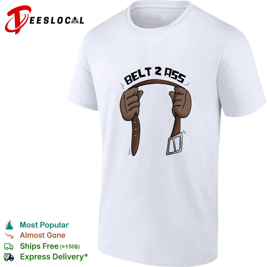 Belt 2 ass hands holding belt shirt