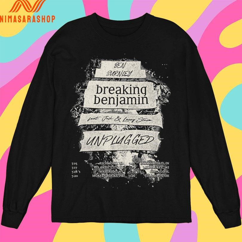 Ben Burnley Breaking Benjamin Feat Josh And Lacey Sturm Unplugged Tour Shirts