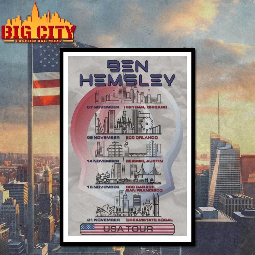Ben Hemsley American Tour 2025 Poster shirt