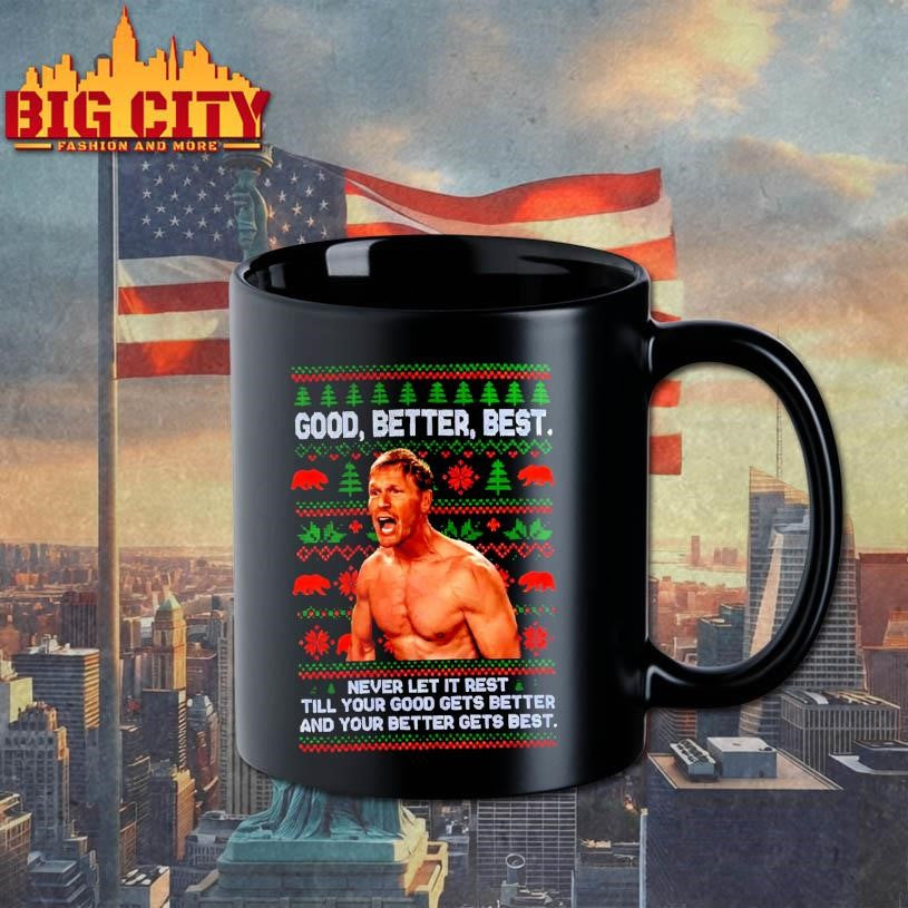 Ben Johnson Good Better Best Ugly Christmas Shirt