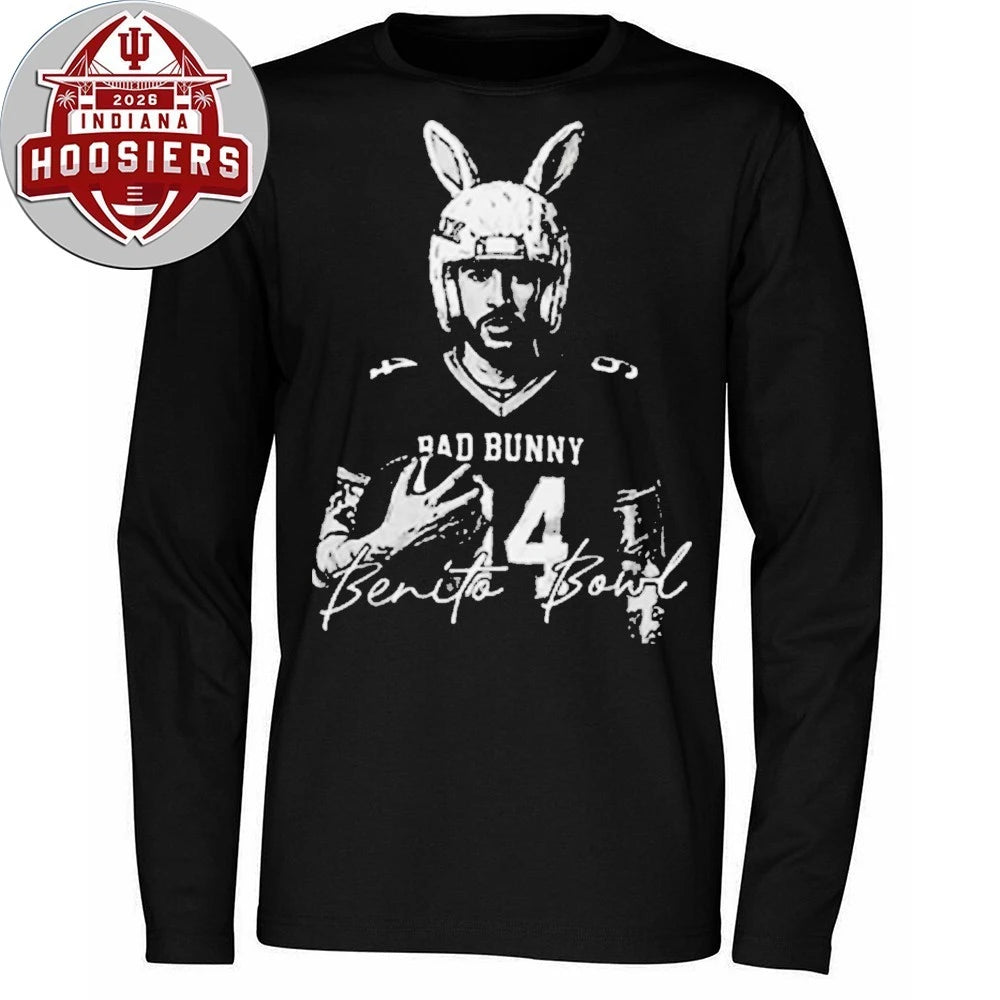Benito Bowl Bad Bunny Football Signature T-Shirt