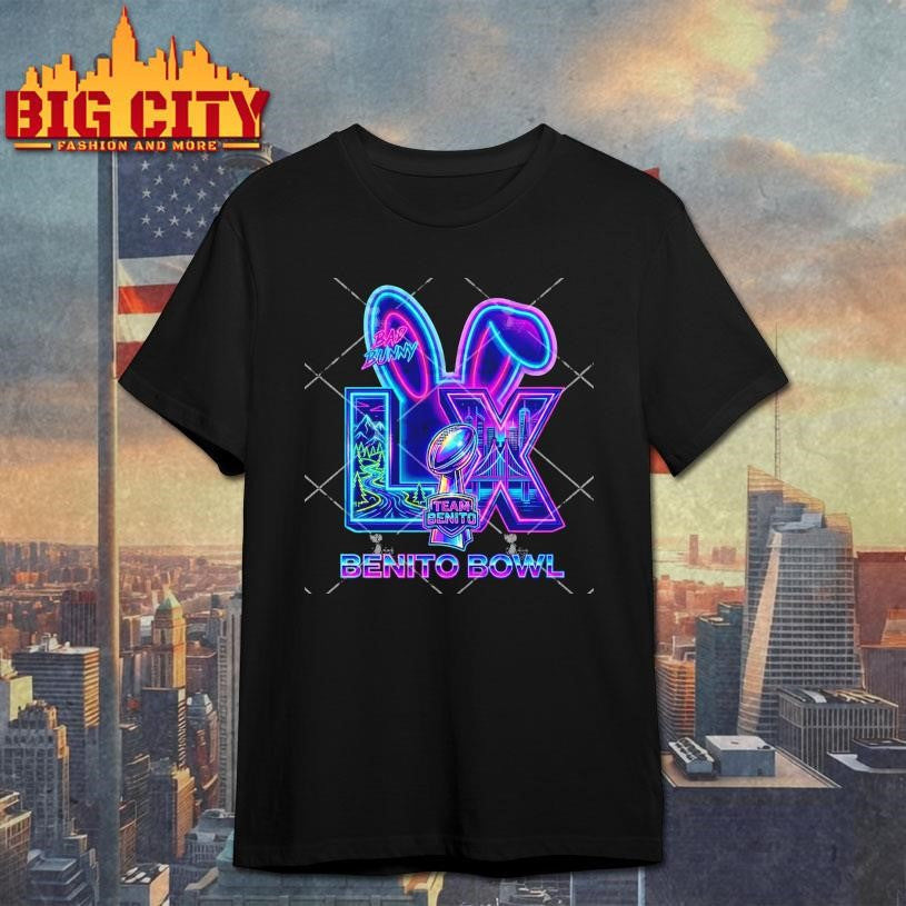 Benito Bowl LX Bad Bunny Neon Shirt