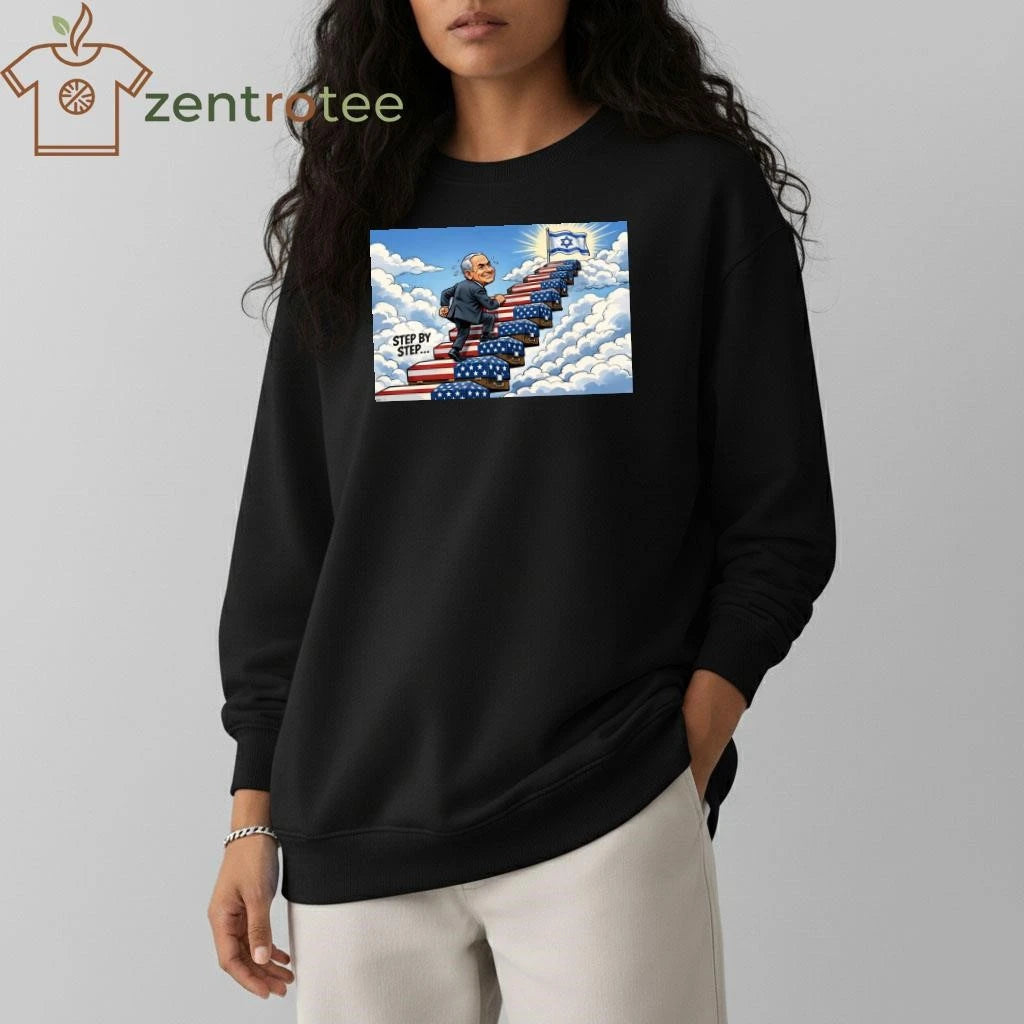 Benjamin Netanyahu step by step heaven American soldiers coffins tee
