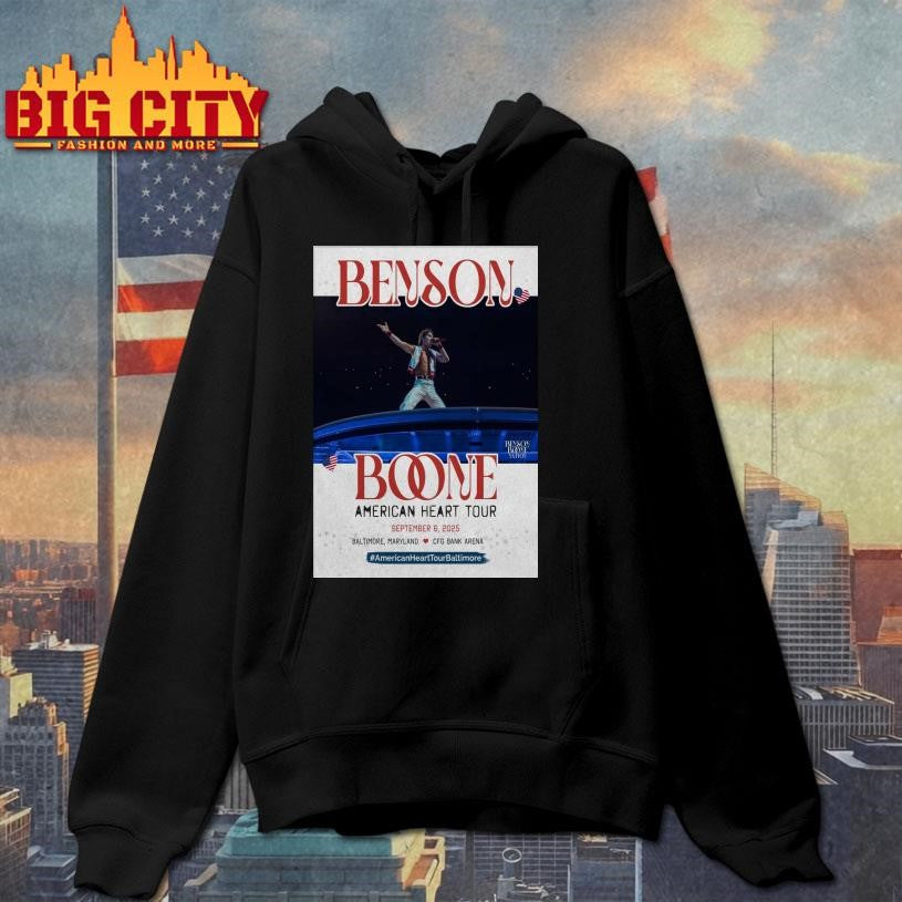 Benson Boone Sep 6 2025 CFG Bank Arena Baltimore, MD Poster shirt