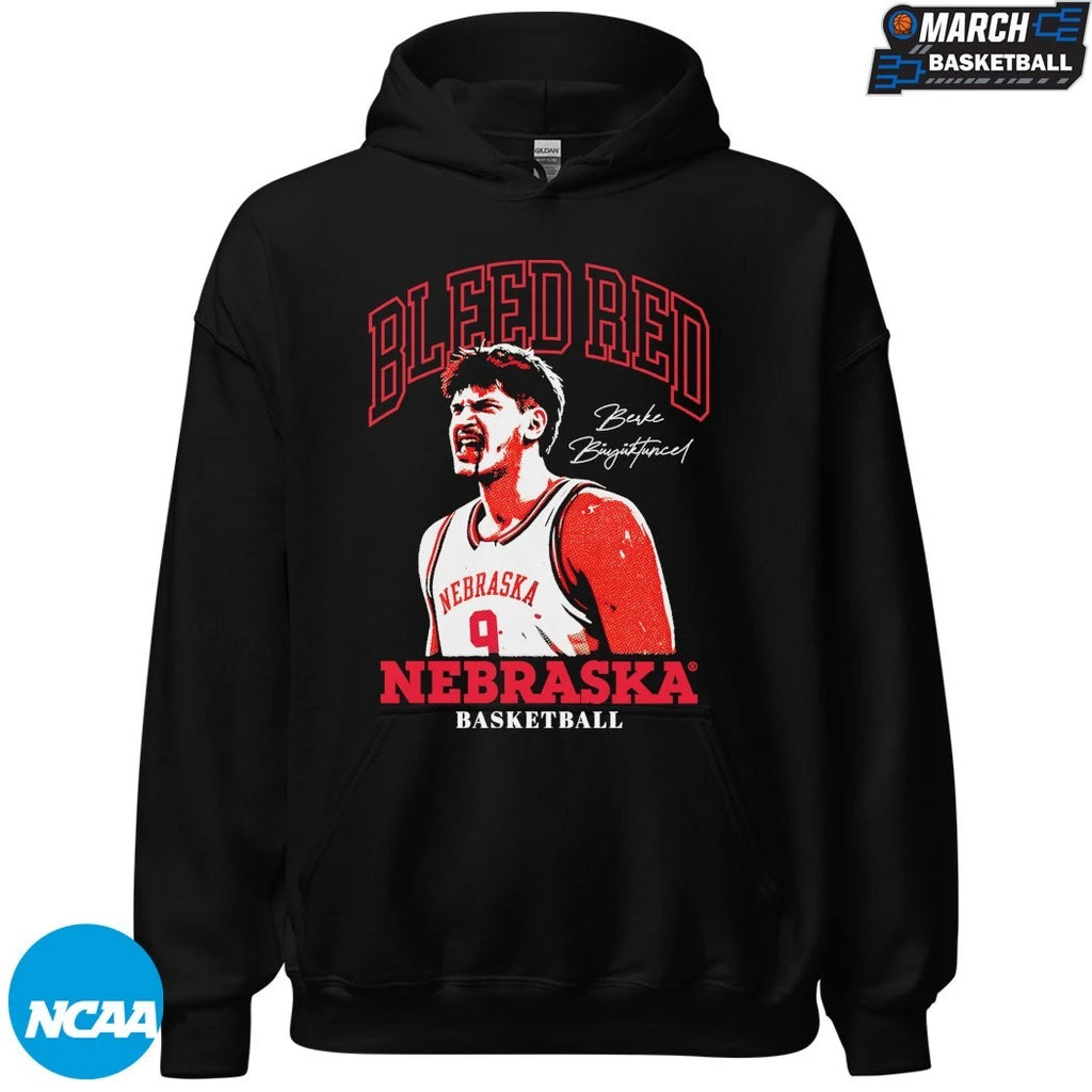 Berke Buyuktuncel Bleed Red Nebraska Cornhuskers T-shirts