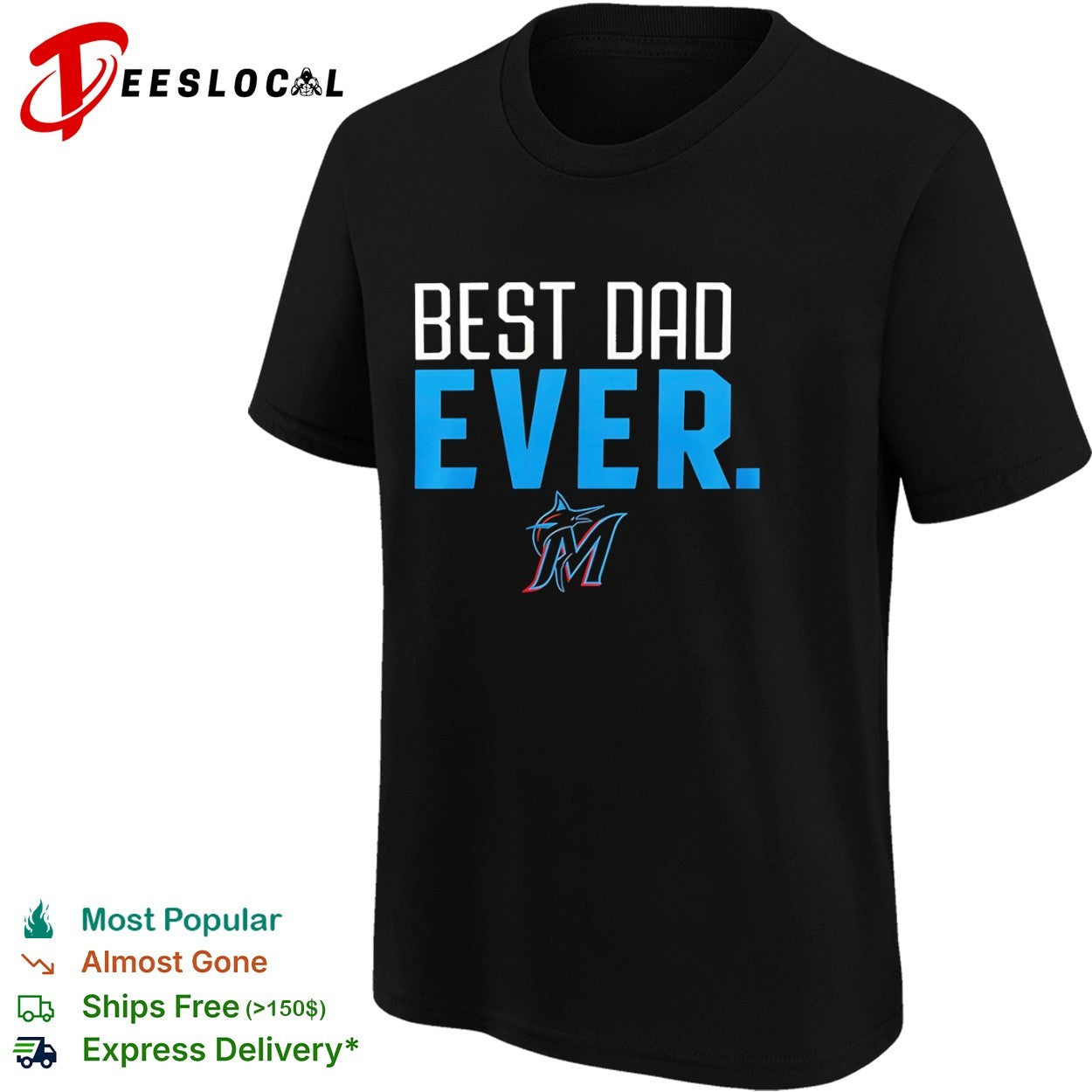 Dad Ever Miami Marlins Major League Baseball MLB Shirt