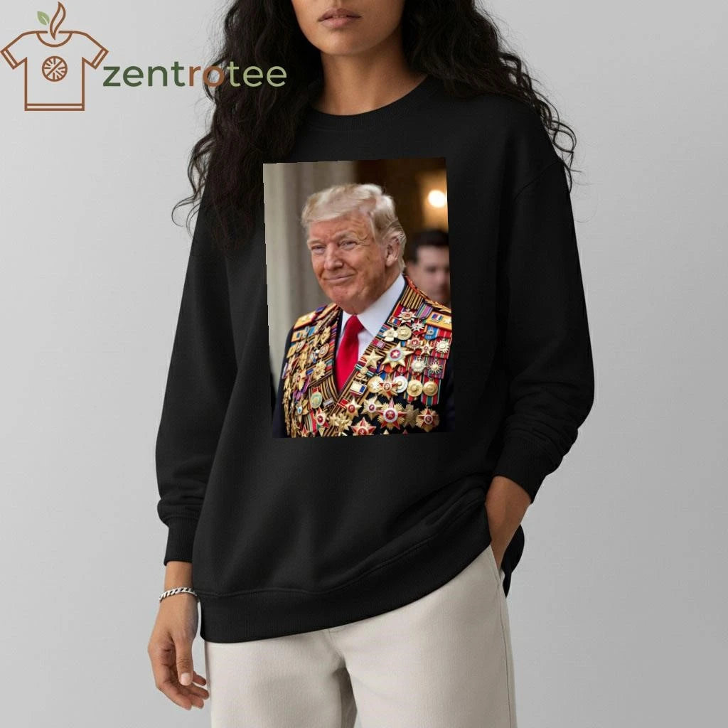 Best Dictator Trump with many medals tee