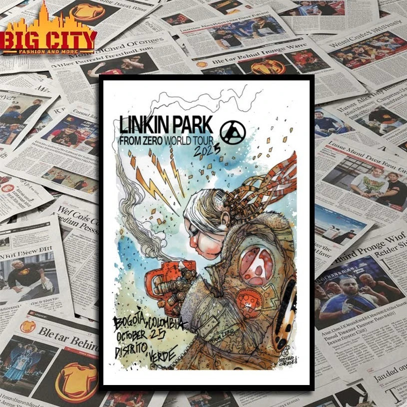 Best Linkin Park October 25 2025 In Bogota Colombia Tour Poster shirts