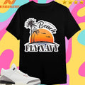 Best View On The Beach Fly Navy Shirts