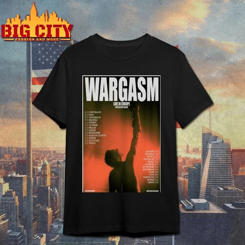 Best Wargasm Live In Europe 2025-2026 Tour Poster shirt