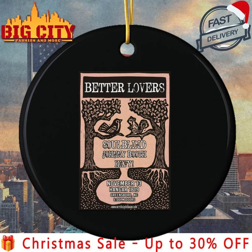 Better Lovers Nov 13 2025 Hangar 1819 Greensboro NC Poster shirt