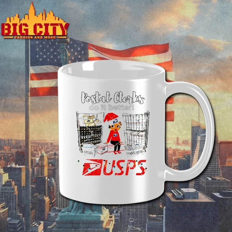 Betty Boop Christmas Postal Clerks Do It Better USPS shirt