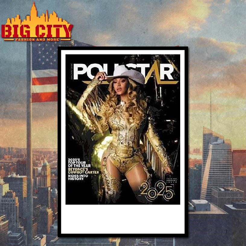 Beyonce Graces The Cover Of Pollstar As Cowboy Carter The Top Tour Of 2025 Year End Special Issue Shirt