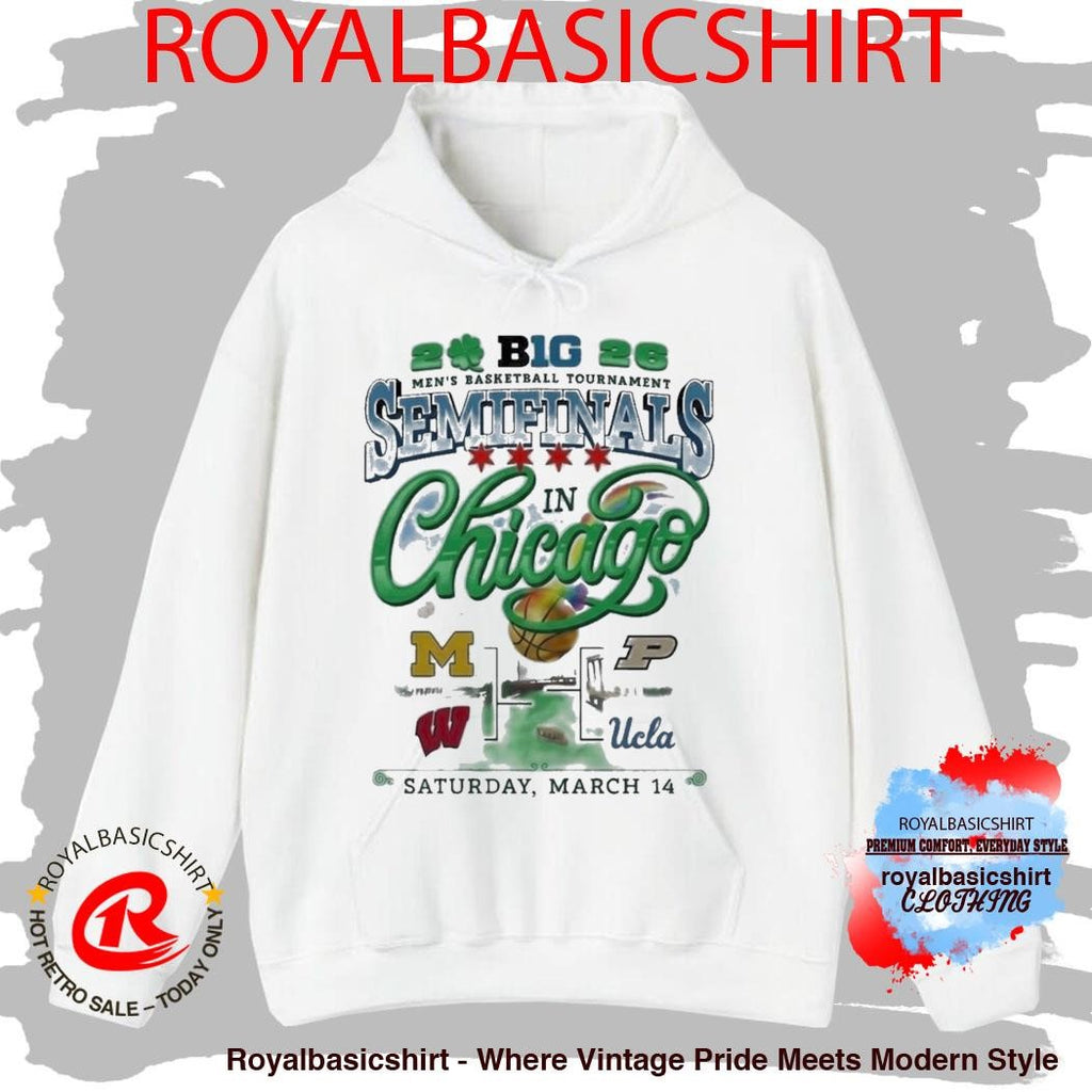 Big 10 Men’s Basketball Tournament Semifinals Chicago White Shirt