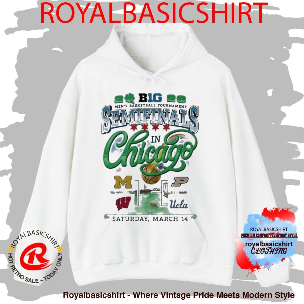 Big 10 Men’s Basketball Tournament Semifinals Chicago White Shirt
