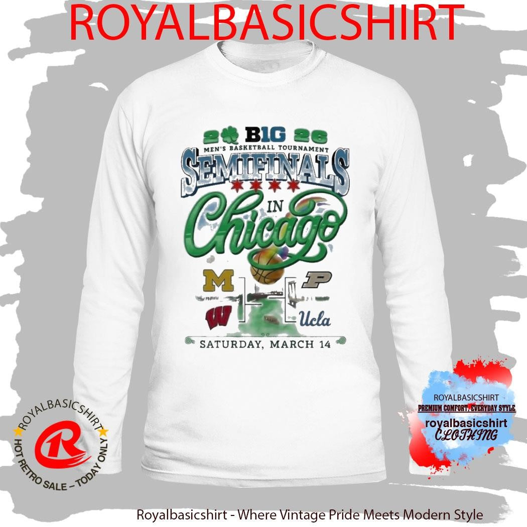 Big 10 Men’s Basketball Tournament Semifinals Chicago White Shirt
