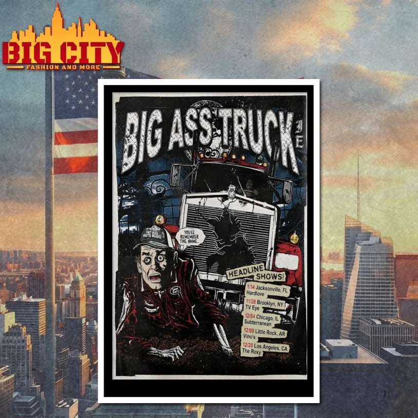 Big Ass Truck I.E Headline Tour 2025 Poster shirts