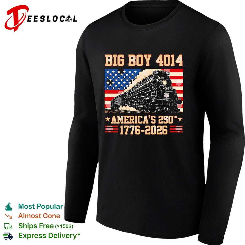 Big Boy 4014 Union Pacific Americas 250th anniversary 1776 2026 dark shirt