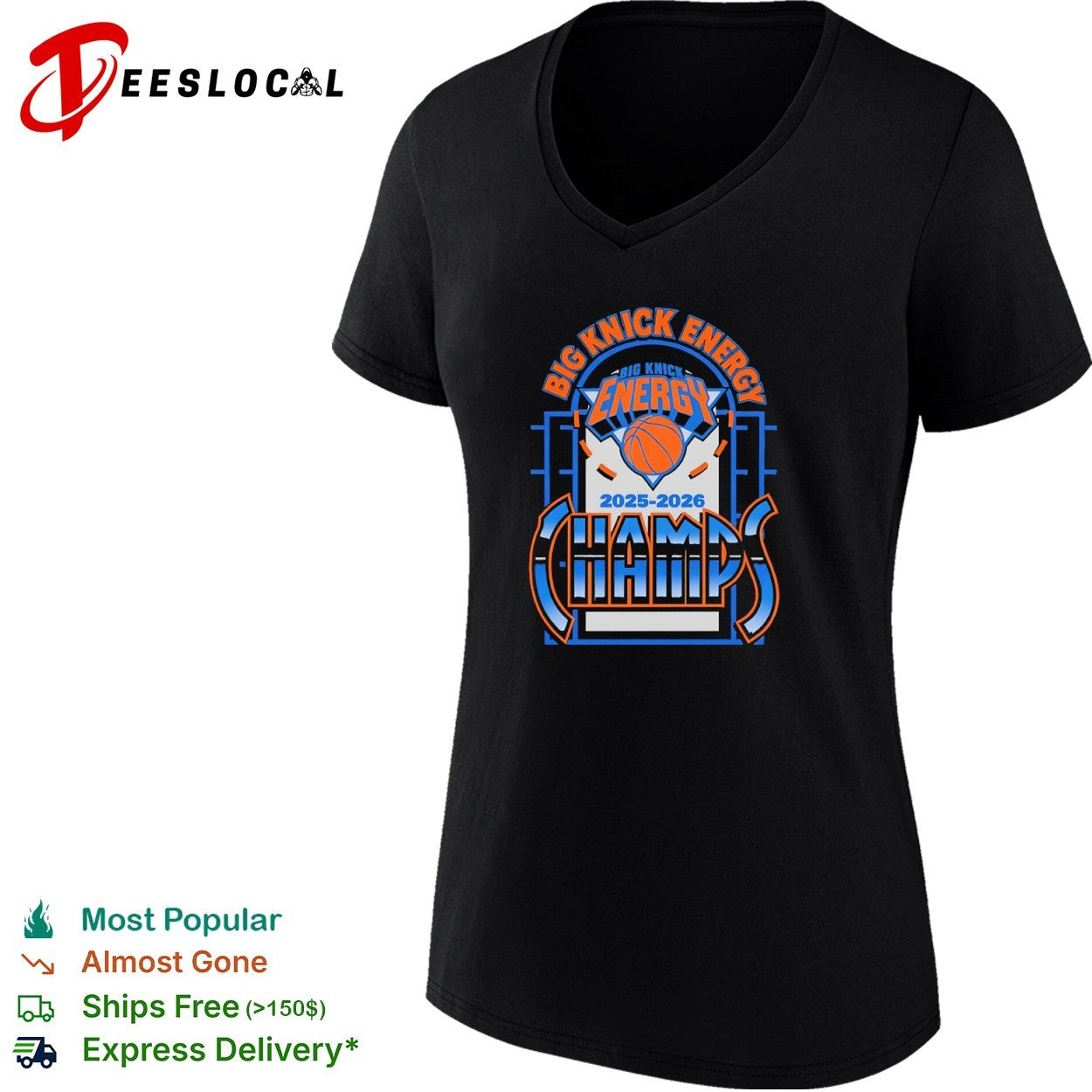 Big Knick Energy 2025 2026 Champs New York Knicks NBA Basketball shirt