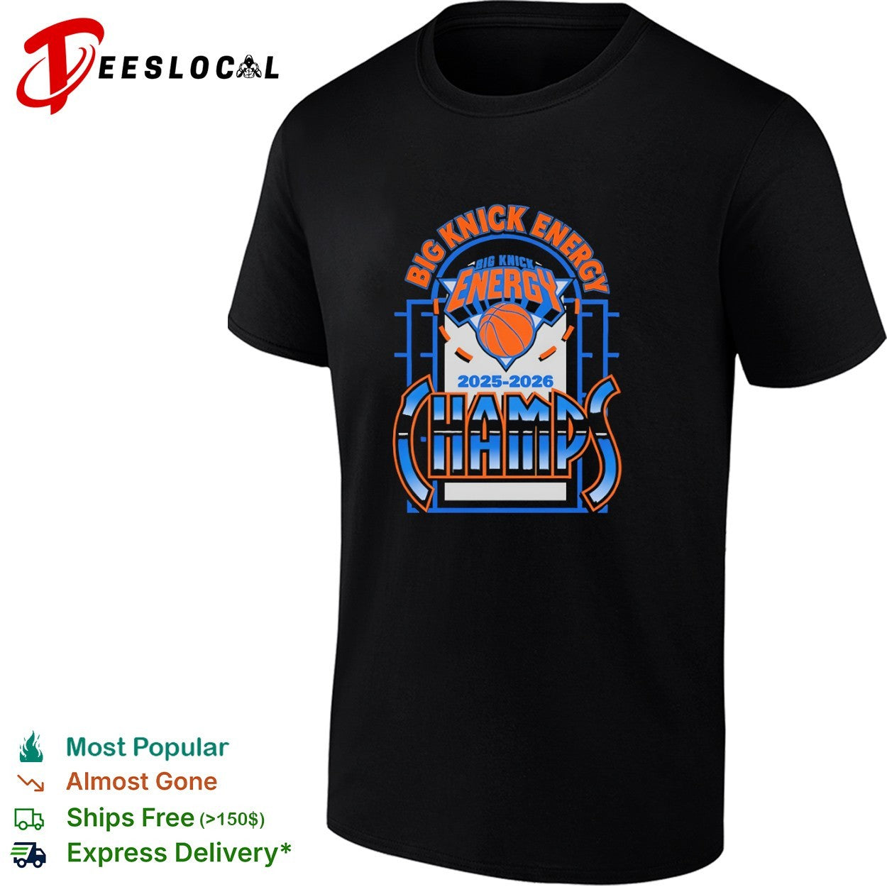 Big Knick Energy 2025 2026 Champs New York Knicks NBA Basketball shirt
