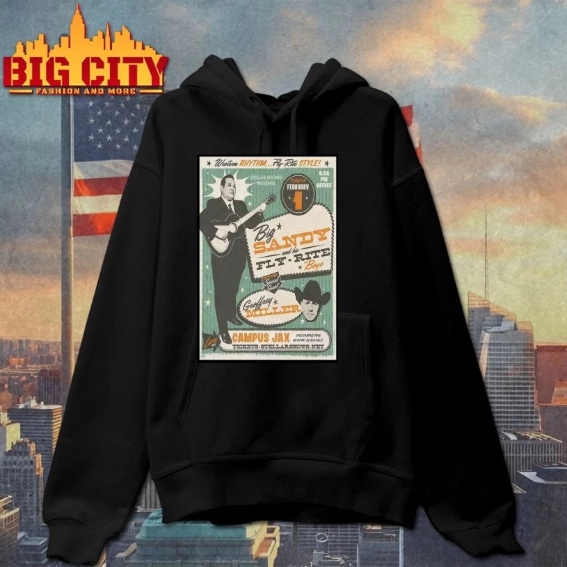 Big Sandy And His Fly Rite Boys Feb 1 2026 Campus Jax In Newport Beach, CA Poster shirt