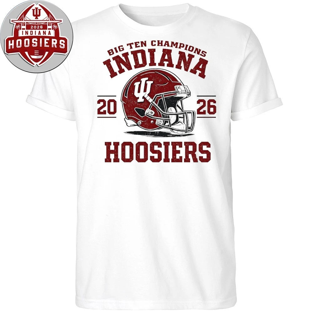 Big Ten Champions Indiana Football Game Day Fan Helmet Shirt